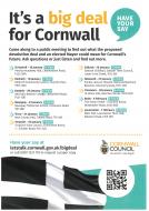 Cornwall Council Devolution Deal Public Meeting