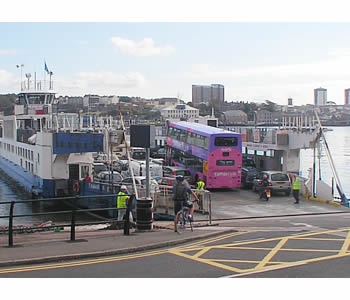 Photo Gallery Image - Boarding the ferry at Torpoint